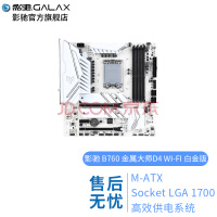 影驰（Galaxy）B760 台式机电脑主板CPU搭配套装 B760 金属大师D4 WI-FI 白金版