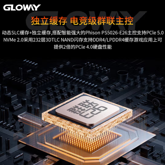 2TB 2499元！光威神策PRO PCIe 5.0 SSD上架：读速高达12GB/s